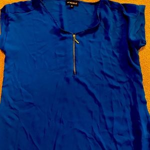 My Michelle royal blue blouse junior xl
